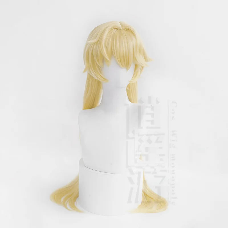 Game Honkai: Star Rail Hook Cosplay Wig 75CM Gold Long Heat-resistant Synthetic Hair Halloween Party Anime Cosplay Wigs+wig Cap