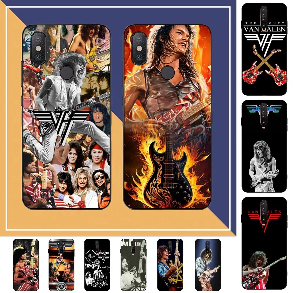 E-Eddie V-Van-Halen Music Guitar Phone Case For Redmi Note 4 X 5 A 6 7 8 T 9 9S 10 11 11S 11Epro Poco M3 Pro