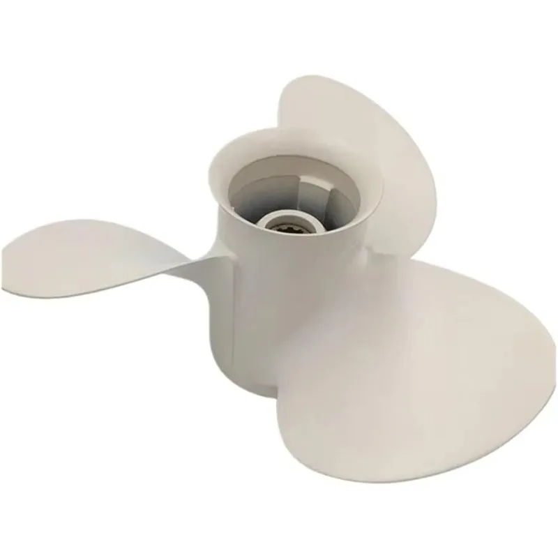 Propeller 9 7-8 10 1-2 for Outboard 20-30HP Aluminum White 3 Blades 10 Spline Tooth R Rotation 664-45945-00-EL