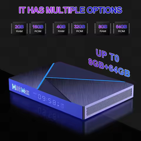 H96 MAX V56 TV Box 1000M LAN Media Player 8G 64G BT 4K 8K Smart TVBox