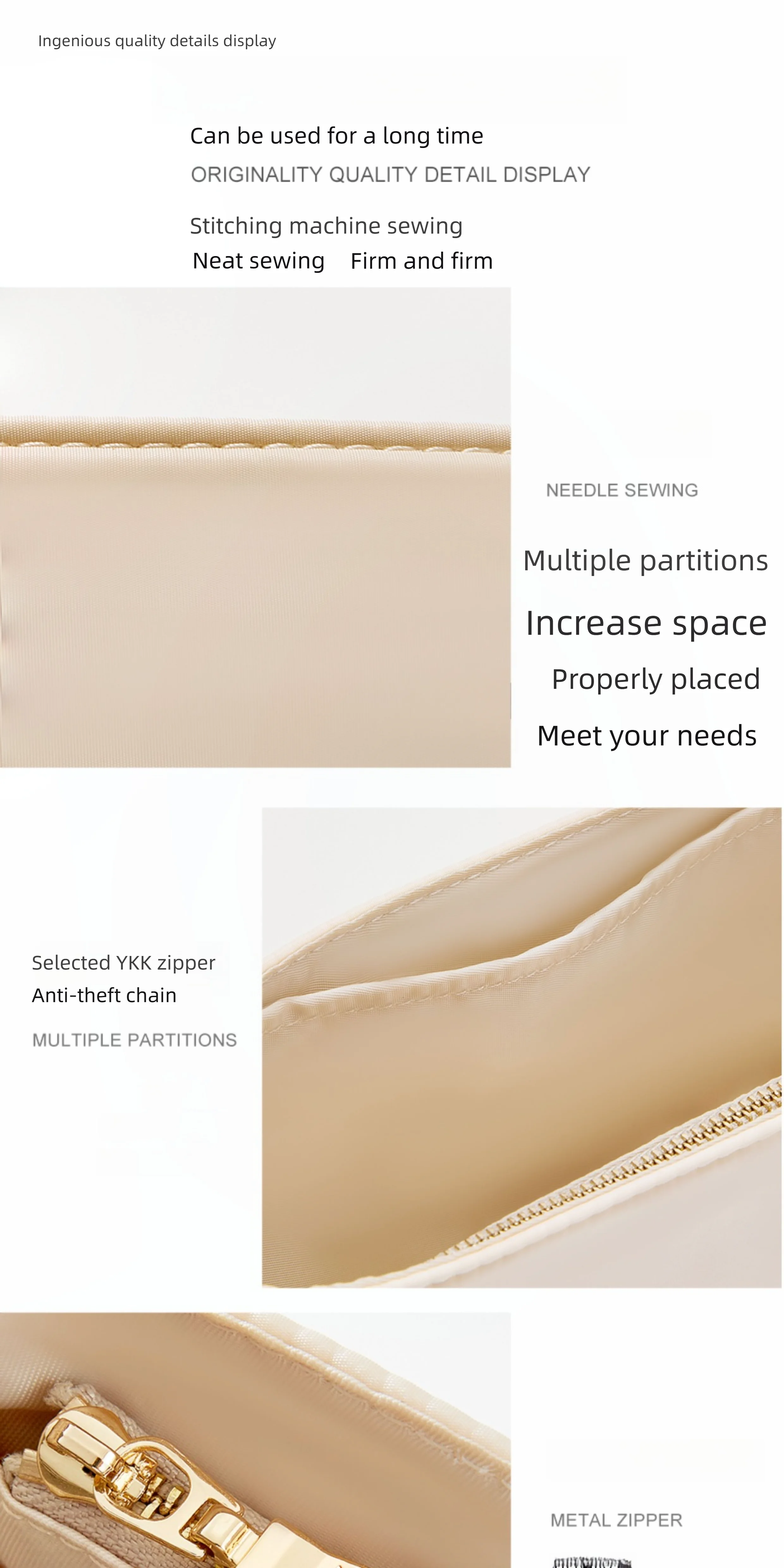 Bag organizer insert For herbag mini nylon storage durable fashion bag support storage inner modification bag accessories