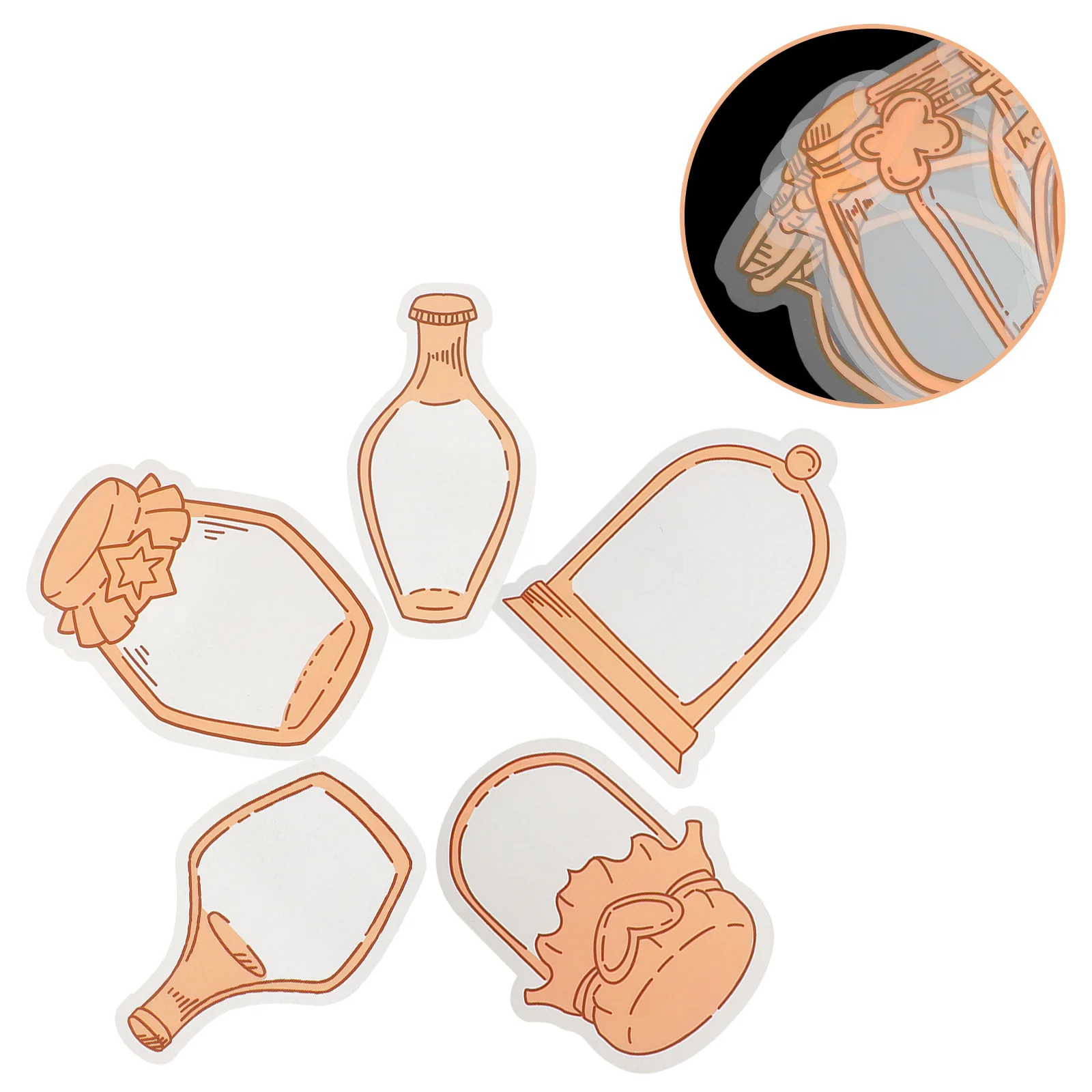 

Pressed Flower Material Kit Dried Flower Bookmark Diy Craft Set Transparent Mini Bottle Frames Stickers For Adults