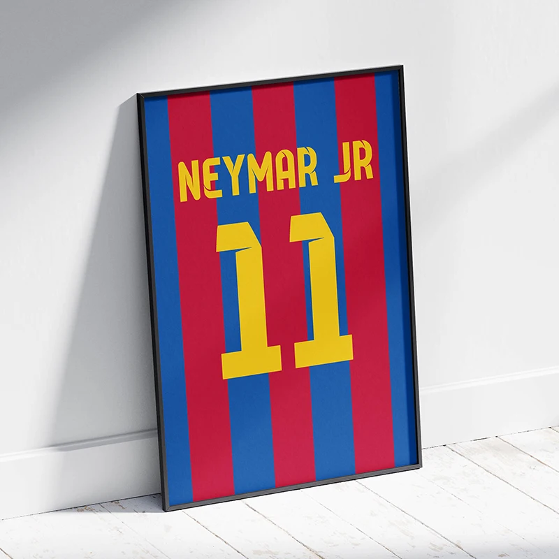 Famous Football Legend Jersey Canvas Posters Football Athletic Player Sports Star Wall Art Pictures Home Bar Room Decoration