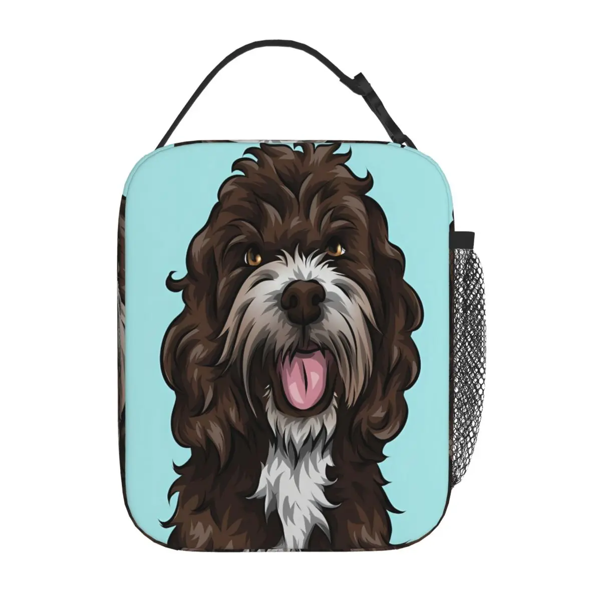 Bestselling Sproodle Cute Dog Art Minimal Decoration Compact Lunch Bag Field Work Meal Insulated Tote