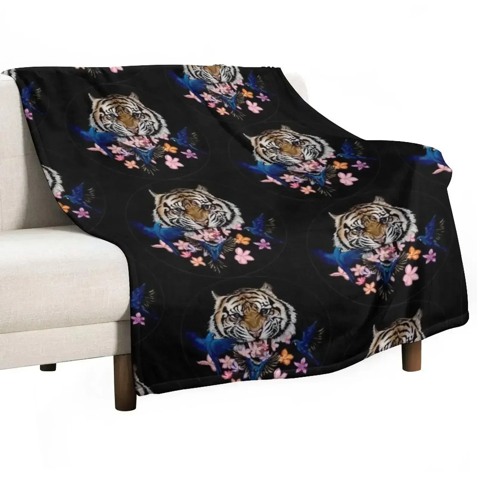 Hyacinth Tiger Throw Blanket bed plaid Winter beds Single Plaid warm for winter Soft Plaid Blankets
