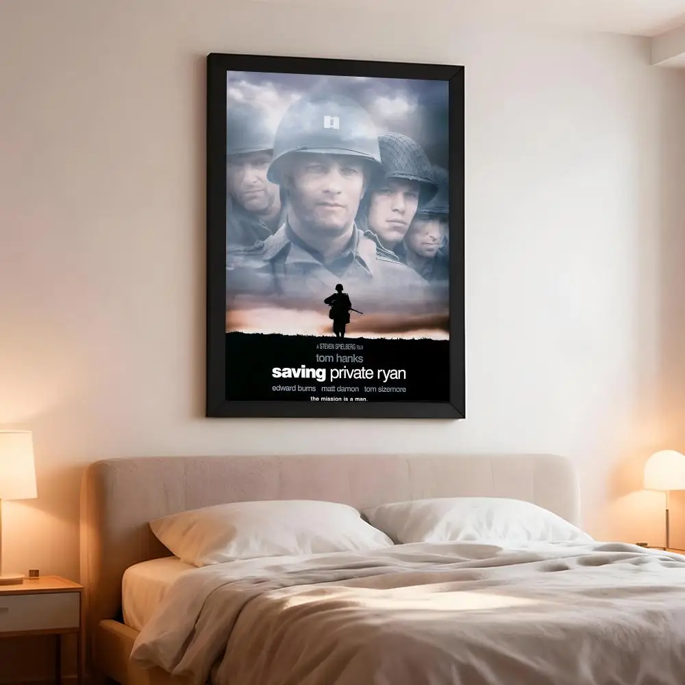 film war S-Saving Private Ryan Poster Artistic Instant Peel-Off Wall Decor Atmosphere Setter for Bedside & Shared Room