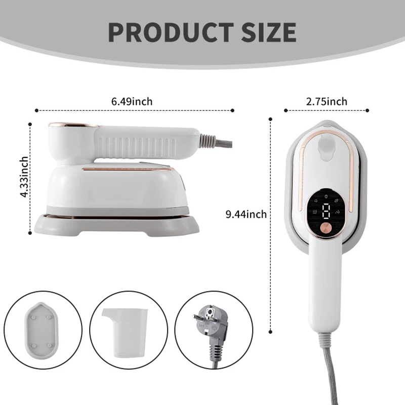 1200W Handheld Steam Iron Foldable Garment Steamer Portable Travel Steamer Rotable Handle Electric Iron 110V/220V
