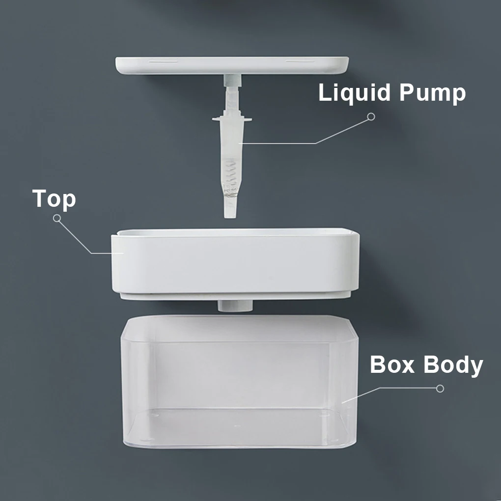 Kitchen Dispenser Countertop Sponge Holder Dish Organizer Container