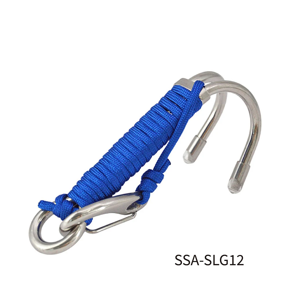 For Low-light Diving Double Head Dive Hook Rust Proof Underwater Hook Rust Proof Design High Strength Nylon Cord