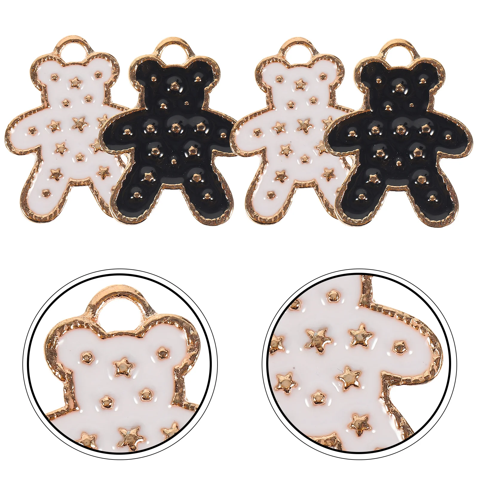 

40Pcs Cartoon Bear Charms Alloy Bear Pendants DIY Jewelry Making Findings Necklace Bracelet Necklace Charms for Jewelry Making