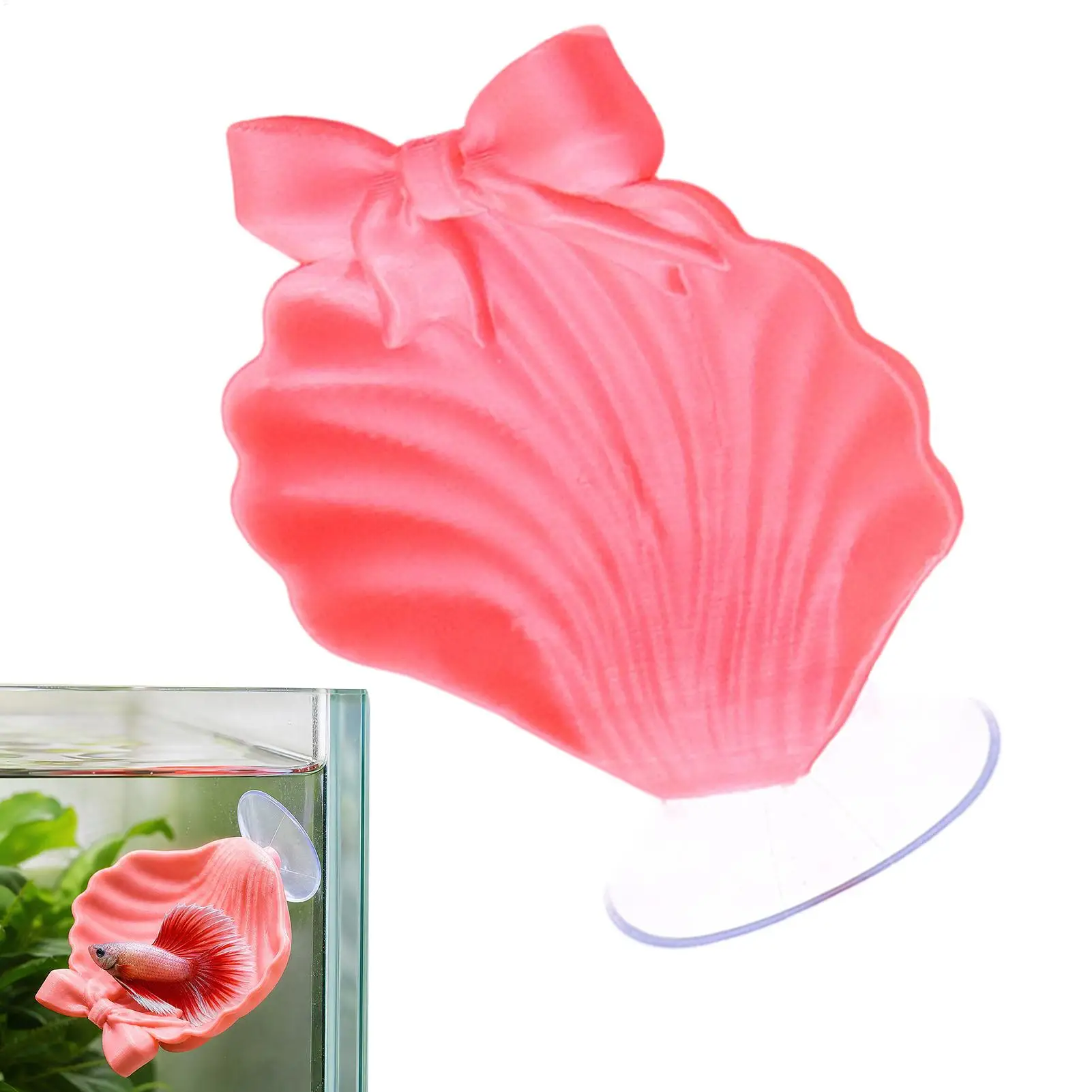 Betta-Hängematte: Weiches Aquarium-Ruhebett, Fischzuchtpolster mit Saugnapf, schwimmende Aquariumhöhle, Versteck für Fische und Garnelen – Detail 3