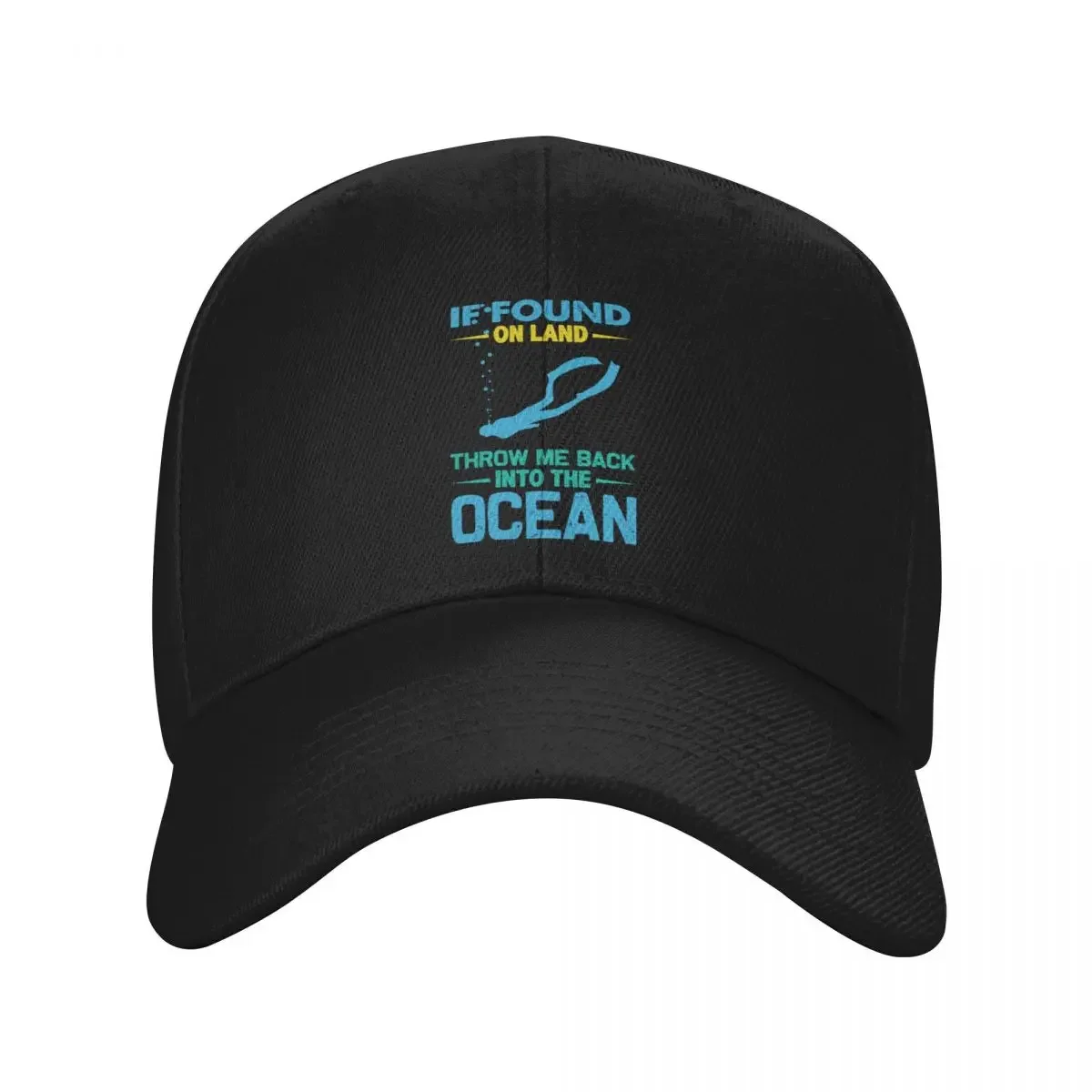 

If Found On Land Throw Me Back Into The Ocean Baseball Cap Designer Hat Hip Hop Women's Beach Outlet Men's