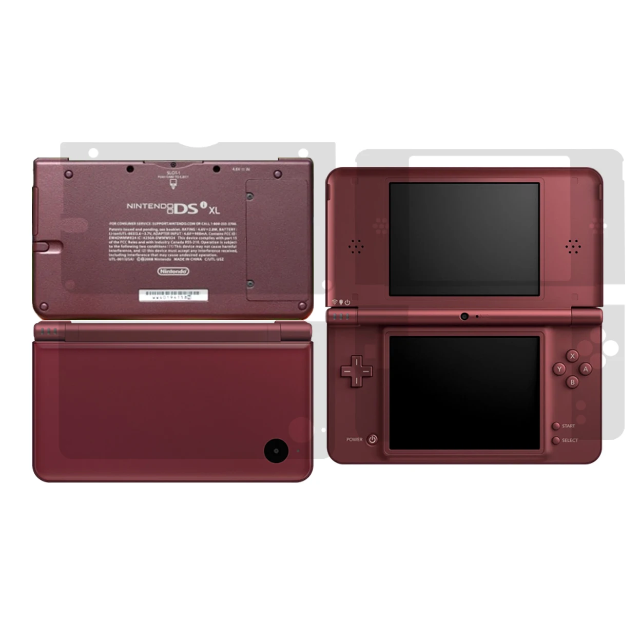 NDSi XL LL 스킨 스티커용 투명 투명 비닐 스킨 스티커 프로텍터