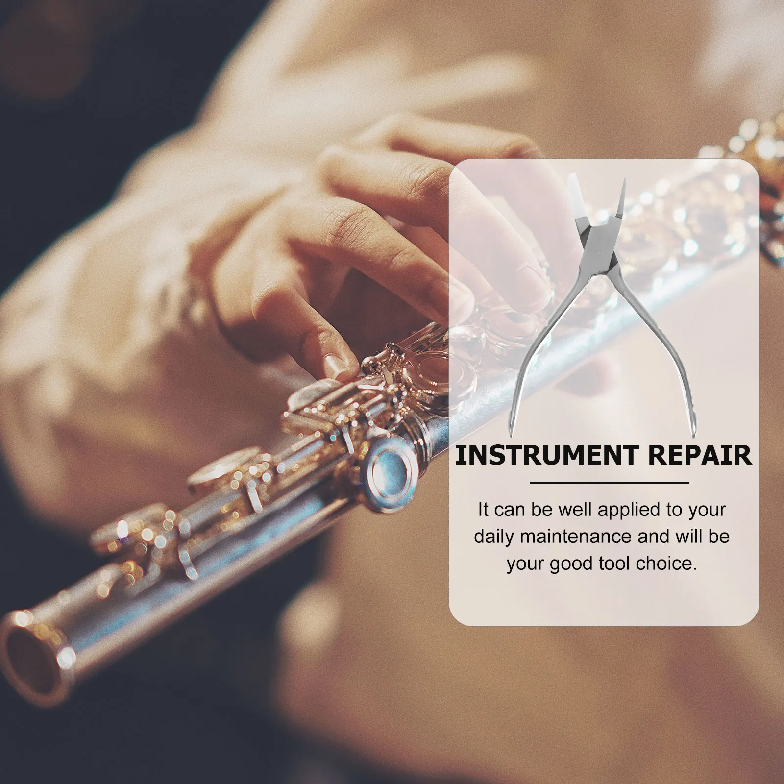 

1pc Wind Instrument Repair Tool For Broken Removal Durable Plier For Saxophone Flute Trumpet Spring Needle Installation Broken