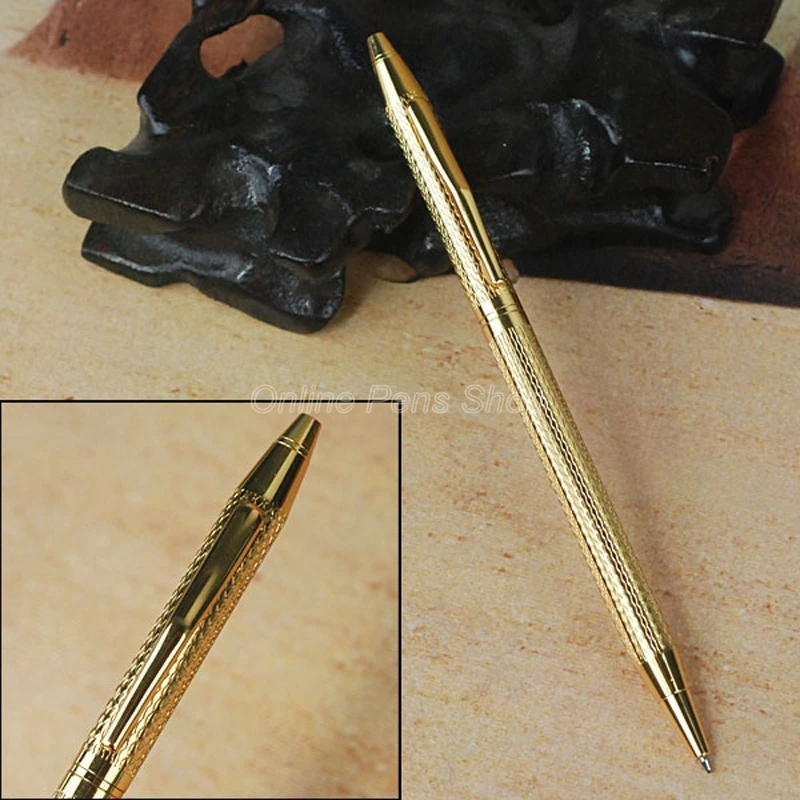 

Wholesale Price 5 x Jinhao Ballpoint Pen Smooth Refill Pen Beautiful Golden Pattern For Office & Home & School Ballpoint Pen