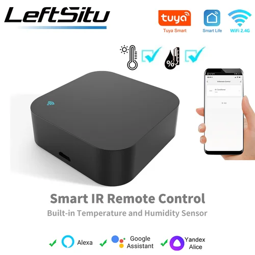 Imagen 1 del producto Tuya WiFi IR Control remoto para aire acondicionado TV, hogar inteligente Control remoto Universal infrarrojo para Alexa,Google Home Yandex