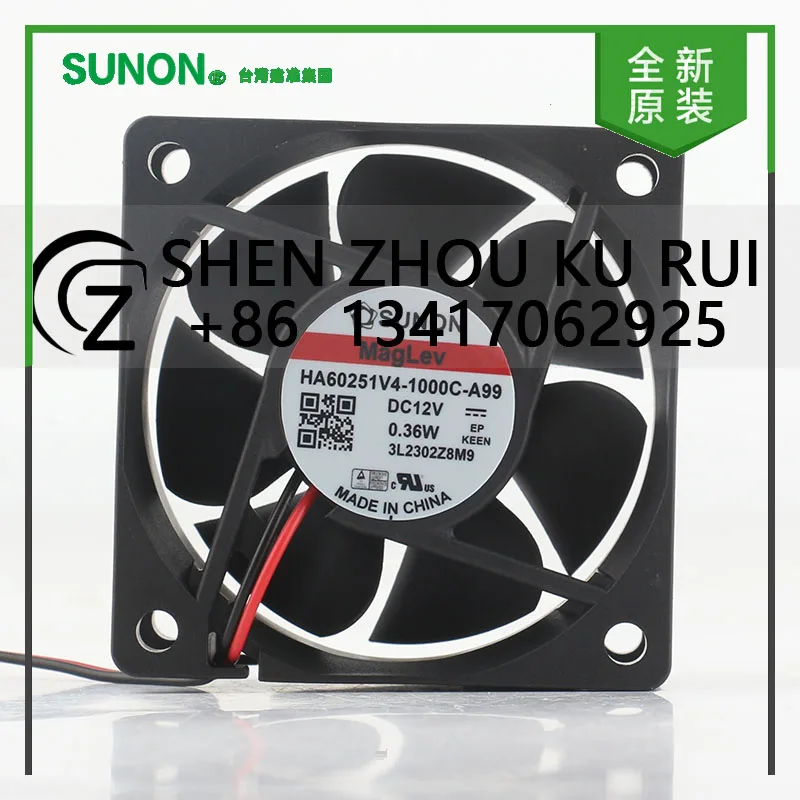 

Оригинальный вентилятор Sunon 5 В 24 В 48 В постоянного тока 12 В 0,36 Вт AC EC 6025 60X60X25MM 6 см Тихий и малошумный 2-проводной вентилятор охлаждения HA60251V4-1000C-A99