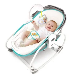 Baby Rocking Chair Baby Cradle 5-in-1 Music Vibrating Tent Shaker Baby Rocking Crib 0-3 Years Old Smart Sleep Chair Cradle Seat