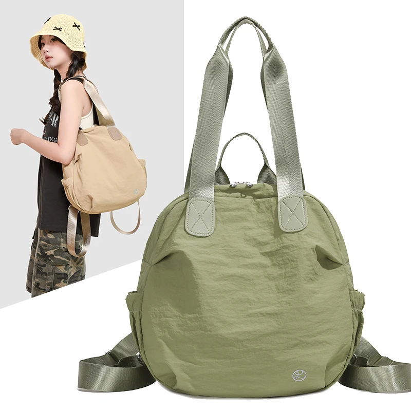 

Trend Morandi Green Japanese Style Backpacks for Women Simple Travel Hot Sale of The Season Backpack Lightweight Student Handbag
