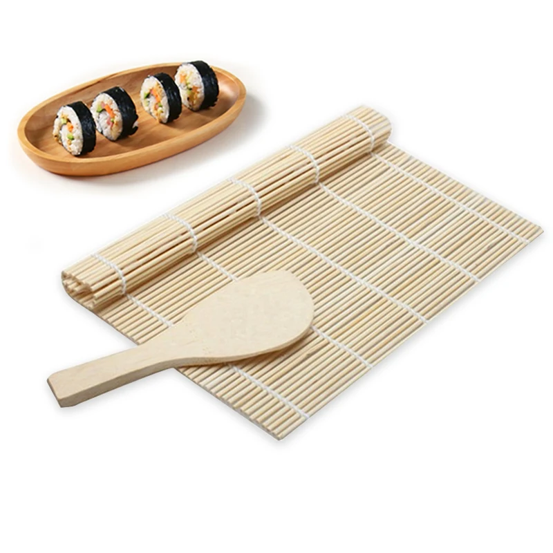 DIY Bamboo Sushi Maker Rolling Mat Sushi Tools Rice Rollers Kitchen Gadget Hand Maker Food Rice Roll Mold Cooking Accessories