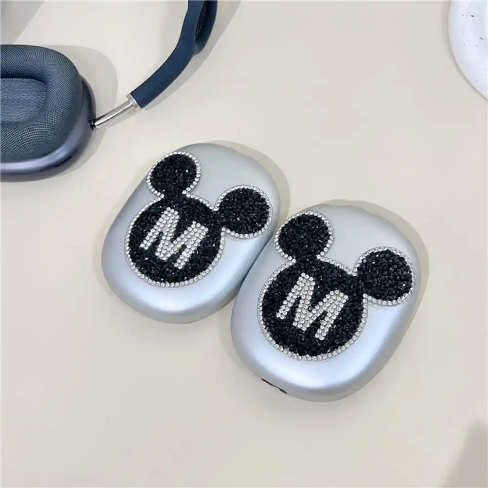 เคสป้องกันหูฟังลายการ์ตูนอนิเมะมิกกี้แฟลชแบบเจาะสำหรับ airpods MAX นุ่มใสป้องกันการตก