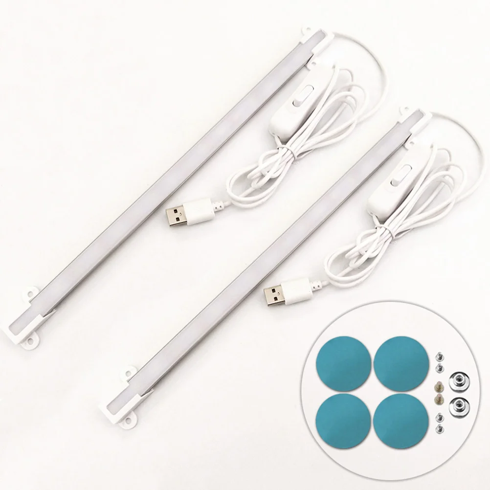 2 قطعة المحمولة Usb Led القراءة شرائط مصباح العين الرعاية مكتب لطاولة الحرف البيانو حامل الموسيقى ليلة الإضاءة مصباح صغير #1