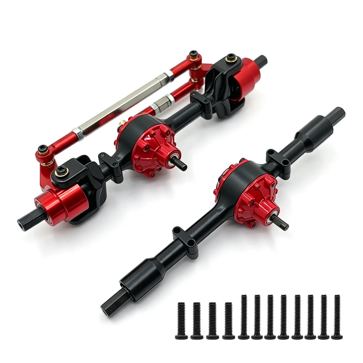 RC Car Front  And Rear Axle Assembly Set Fit For WPL 1/16 C14 C24 B14 B24 B16 B36 Modification Remote Control Car Parts