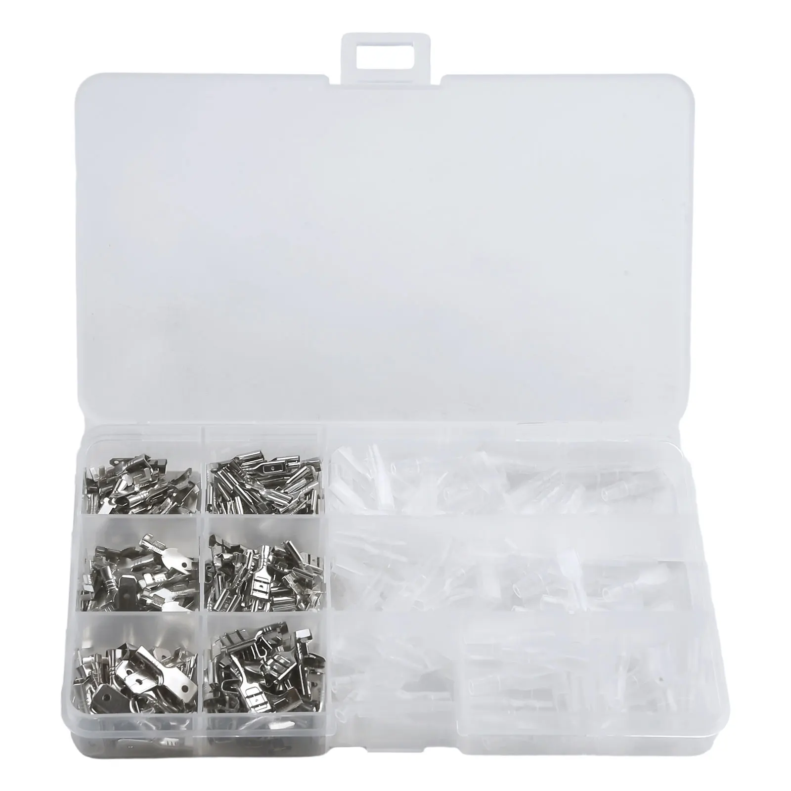 Assortment Spade Crimp Terminal Connector Crimp Connectors 3 Sizes Spade Terminal AWG 22~16 2.8/4.8/6.3mm 3 kinds
