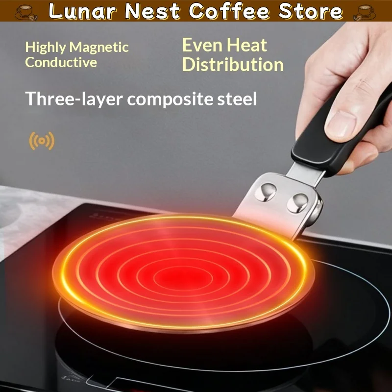 Coffee Plus Heat Diffuser Plate For Moka Pot Induction Cooker Gas Stove Coffee Pot Heat Conduction Tray Barista Tool Gift Home