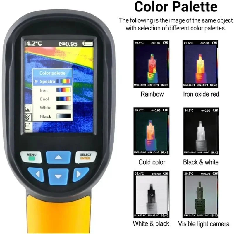 2026 Hot SellHTI HT-04D Infrared Thermal Imager Camera 160X120 Real-Time Resolution Low Price Thermal Imaging Digital Camera
