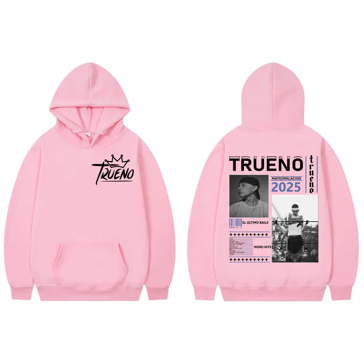 Rapper Trueno El Ultimo Balie Tour 2025 Hoodie Men Women Hip Hop Vintage Pullovers Autumn Winter Fashion Casual Loose Sweatshirt