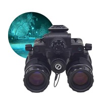 LinduNV Low Light PVS31 Binoculars Powerful Night Vision Goggles With FOM1400+ Gen2+ White Tubes