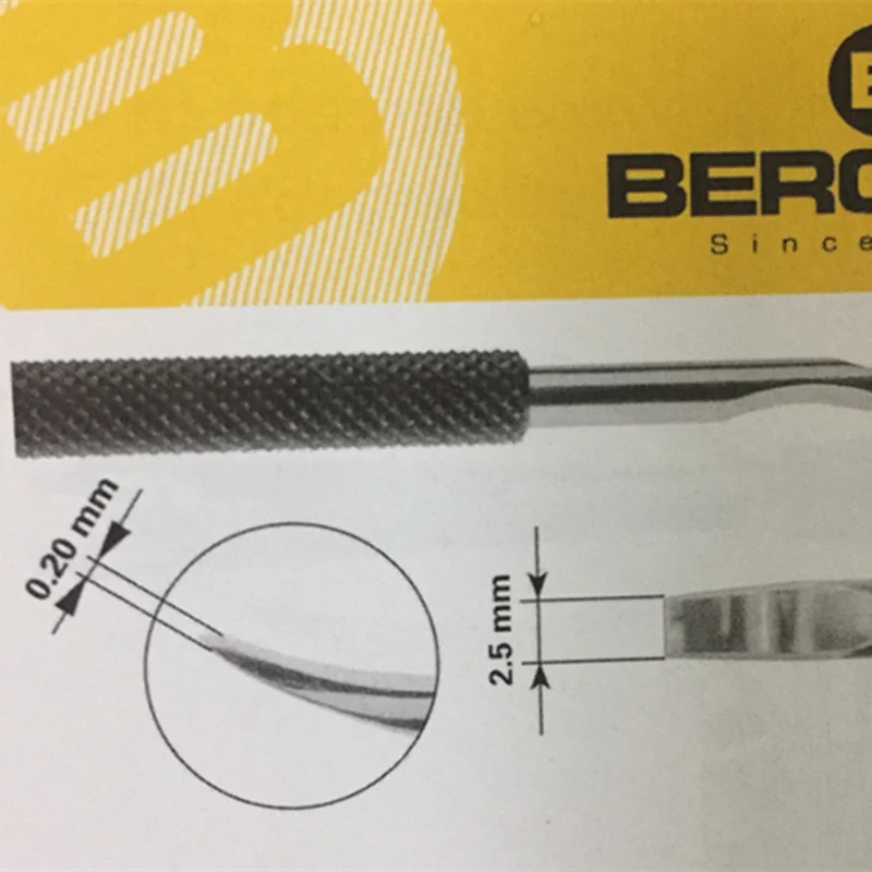 bergeon 30019 pair of fine hands levers in hardened steel par de palanquitas finas para agujas De acero templado watch tools