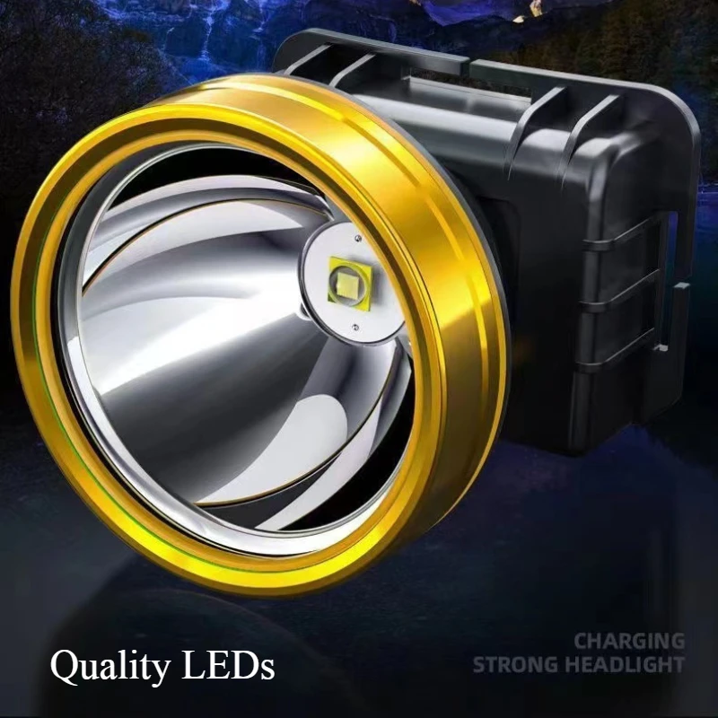 LED Headlight Fishing Light Super Bright Field Lighting Outdoor Special Head-mounted Miner Lamp Flashlight