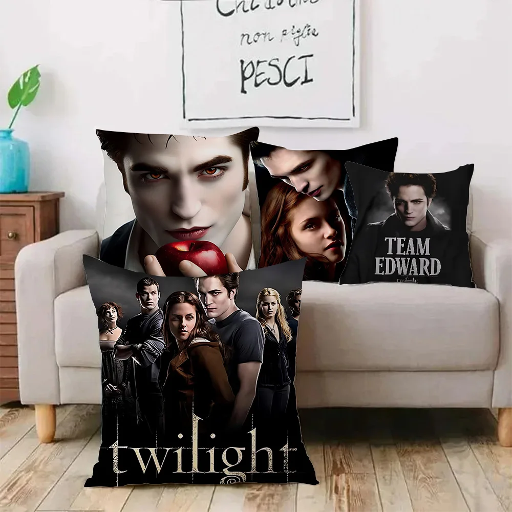 The Twilight Saga Edward Cullen Modern Pillow Cover Decoration Vampire Fantasy Film Car Cushion Case 3D Printing Sofa Cushions