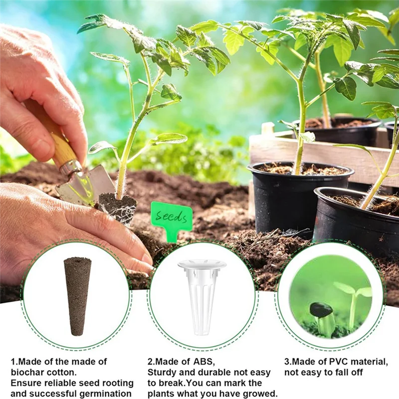 A21I-Grow Pod Kits إسفنجة نمو مكملية سلال إسفنجية لمعظم نظام حديقة داخلي مائي متين وسهل التركيب