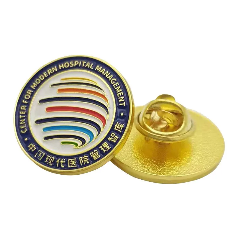 Customized Zinc Alloy Metal Chest Brooch, Commemorative Badges, School Company Enamel Chest Brooch