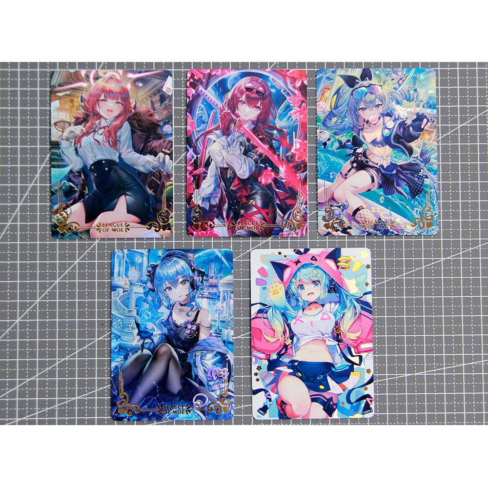 

9+1Pcs/set Genshin Shenhe Keqing Kamisato Ayaka Honkai Star Rail Flash Cards Classic Anime Game Collection Cards Diy Gift Toys