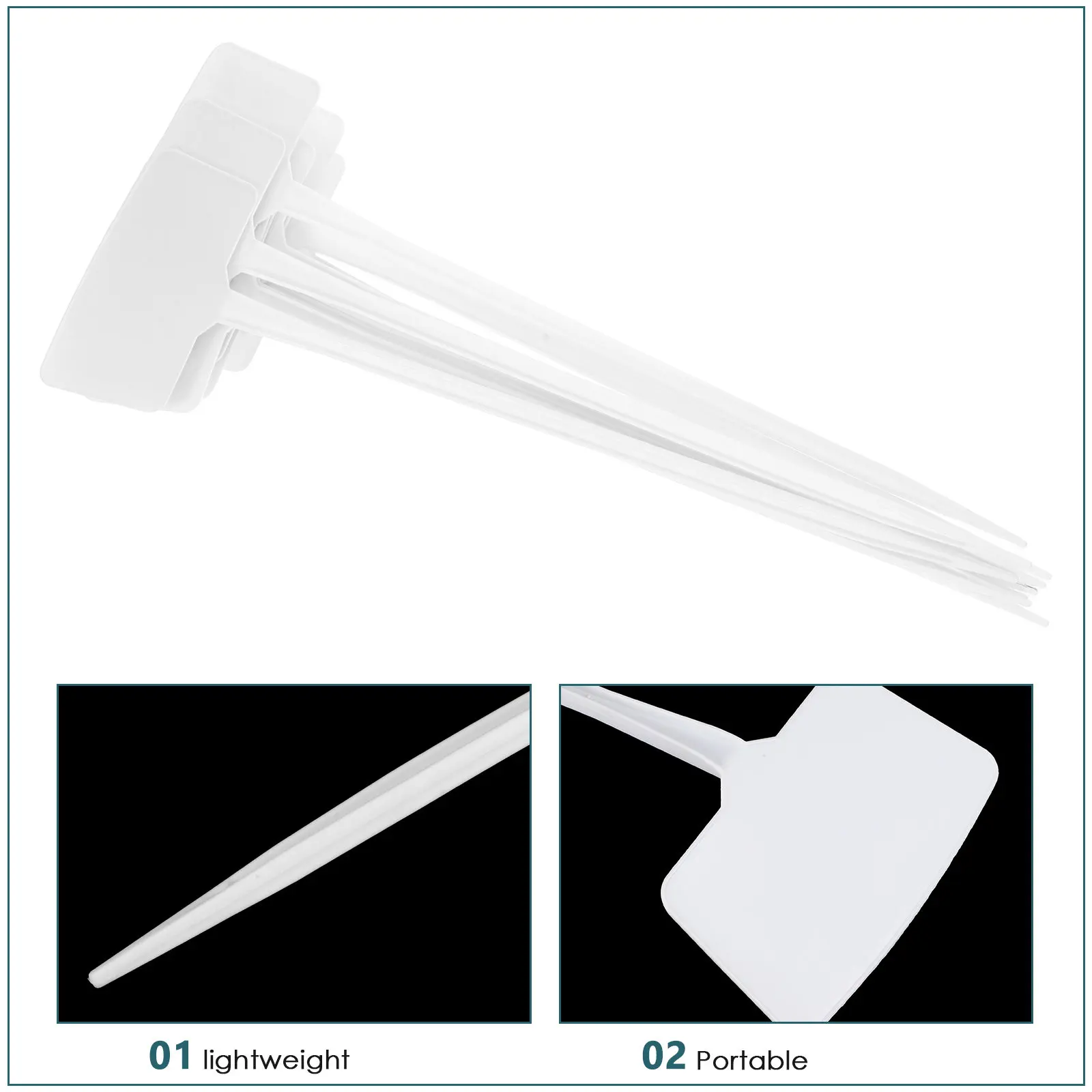 10Pcs Garden Label Stakes Elegant Bow Design Plastic Plant Tags Portable Lightweight Weatherproof for Outdoor Gardening Labels