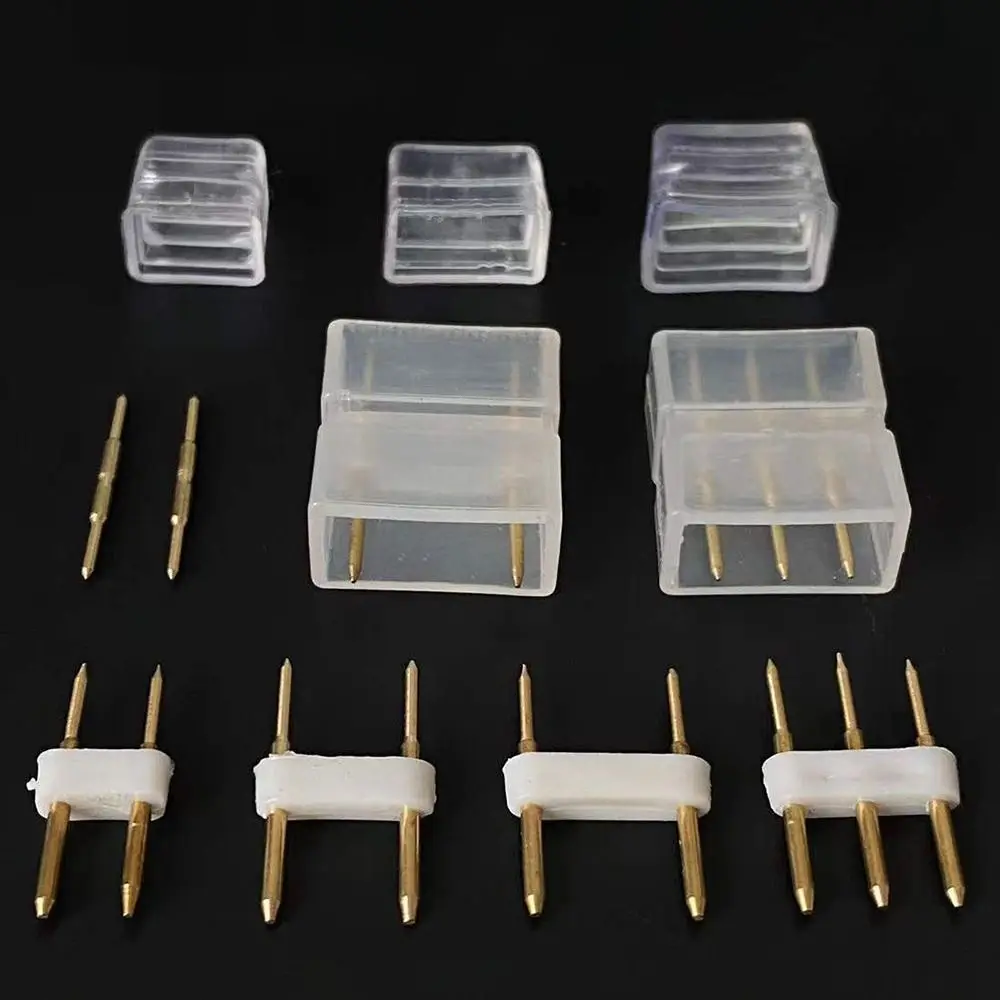 5PCS Durable Copper RGB Connector Gold 6mm 7mm 8mm 9mm 10mm 11mm 12mm 13.5mm Terminals Connector Solderless Connectors LED Strip