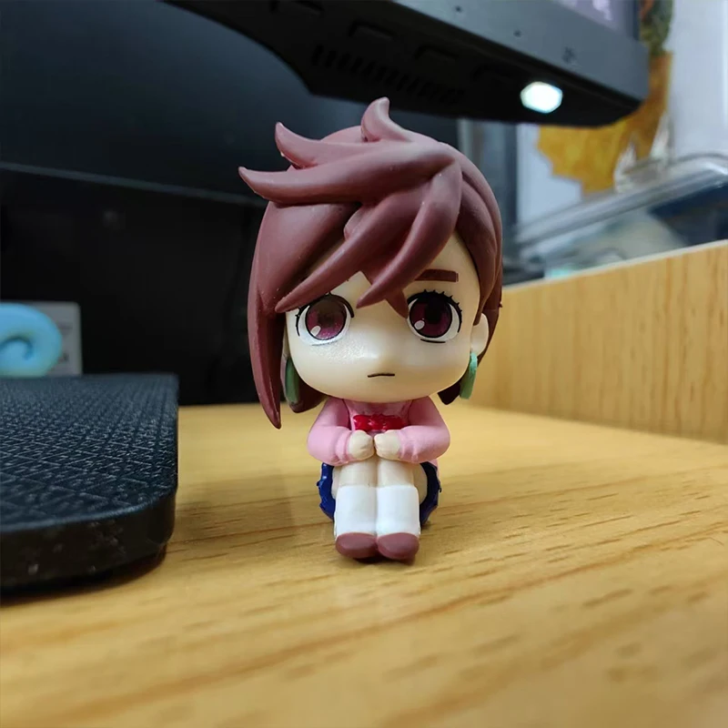 Bandai Official Dandadan Waiting Pose Gashapon Set Momo Ayase Okarun PVC Mini Figure Anime Peripheral Desktop Ornament Gifts