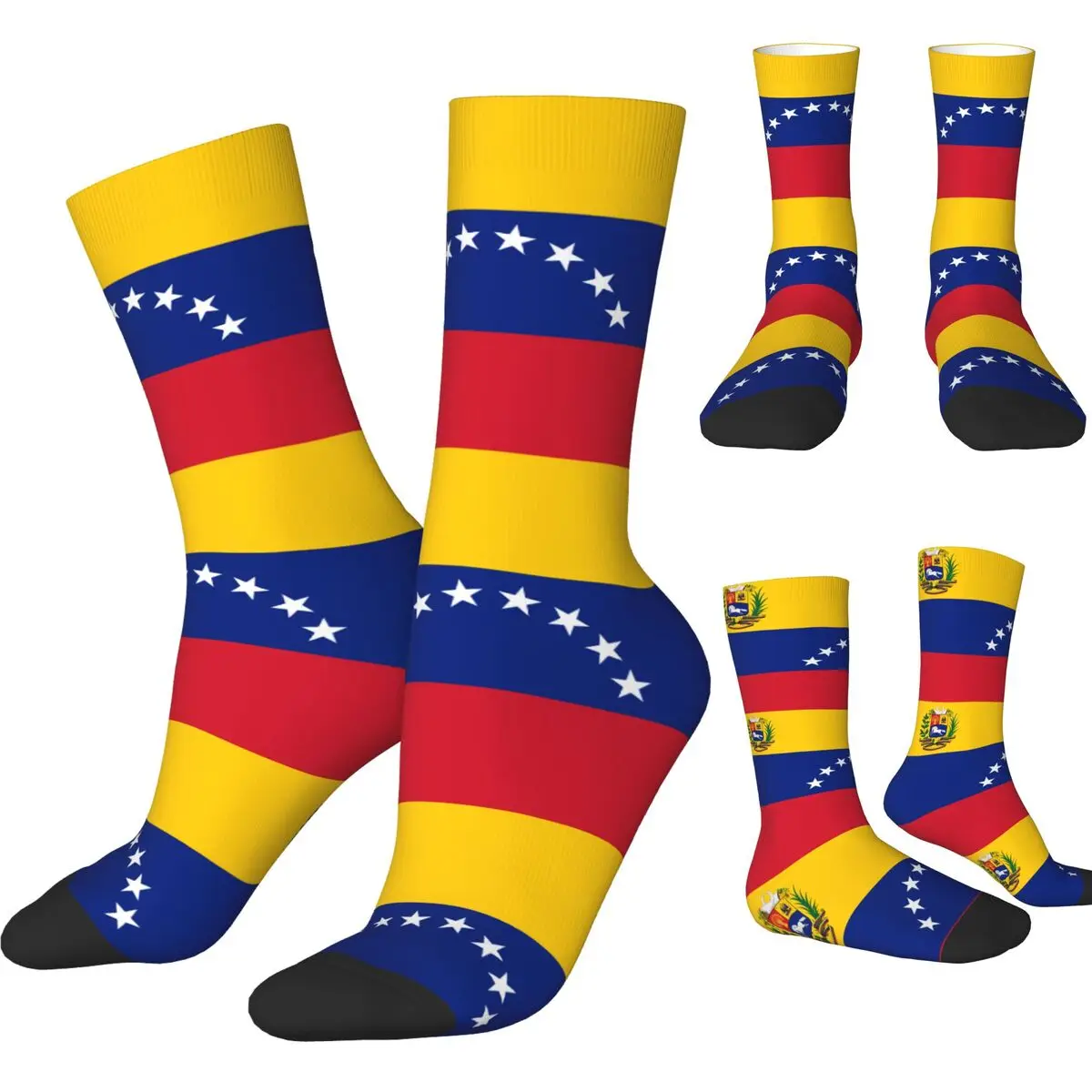 Venezuela 8 Stars VE VEN Socks Men Women Fashion national country Socks Crazy Spring Summer Autumn Winter Middle Tube Socks