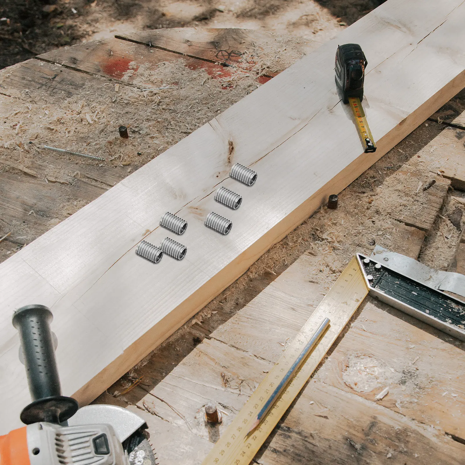 

10 шт. редукционных гаек из нержавеющей стали с резьбой, переходник для внутренней и внешней резьбы, ремонтная втулка, крепеж