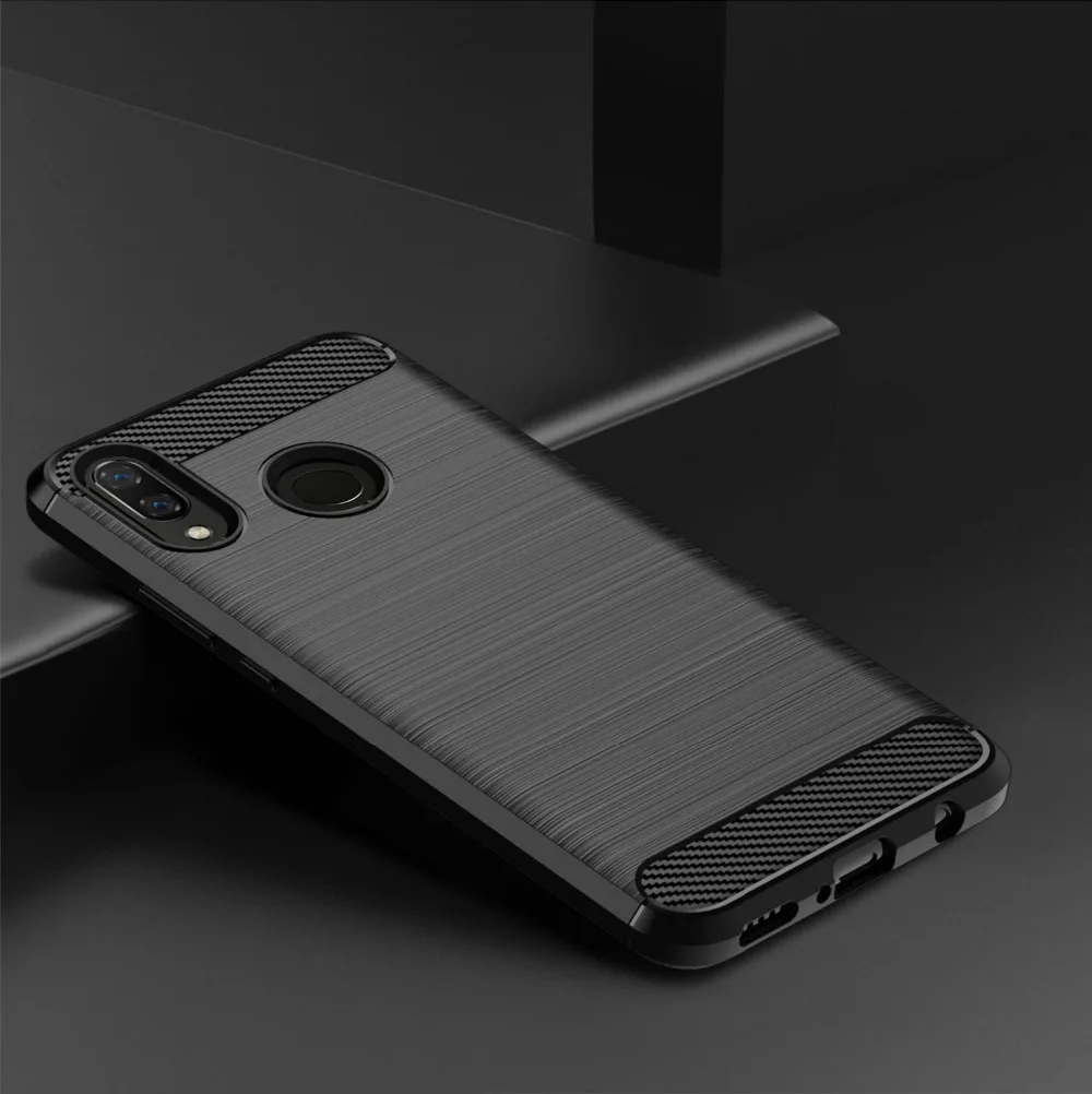 

Brushed Texture Case For Huawei Y6 Y7 2019 Prime Y6P Y8P Y9 2018 Y6S 2017 Y5 Lite Y3 Y5P Y9S Y7P Y7A Carbon Fiber Case Cover