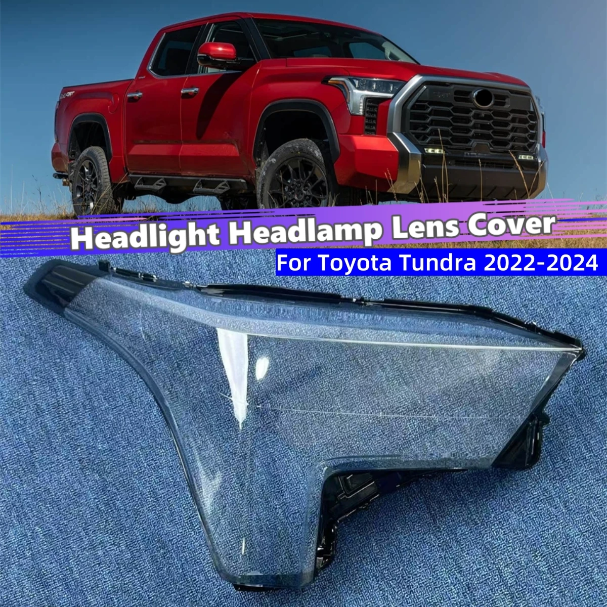 

Для Toyota Tundra 2022 2023 2024, автомобильные аксессуары для автомобилей, передняя фара, крышка лампы, замена стекла