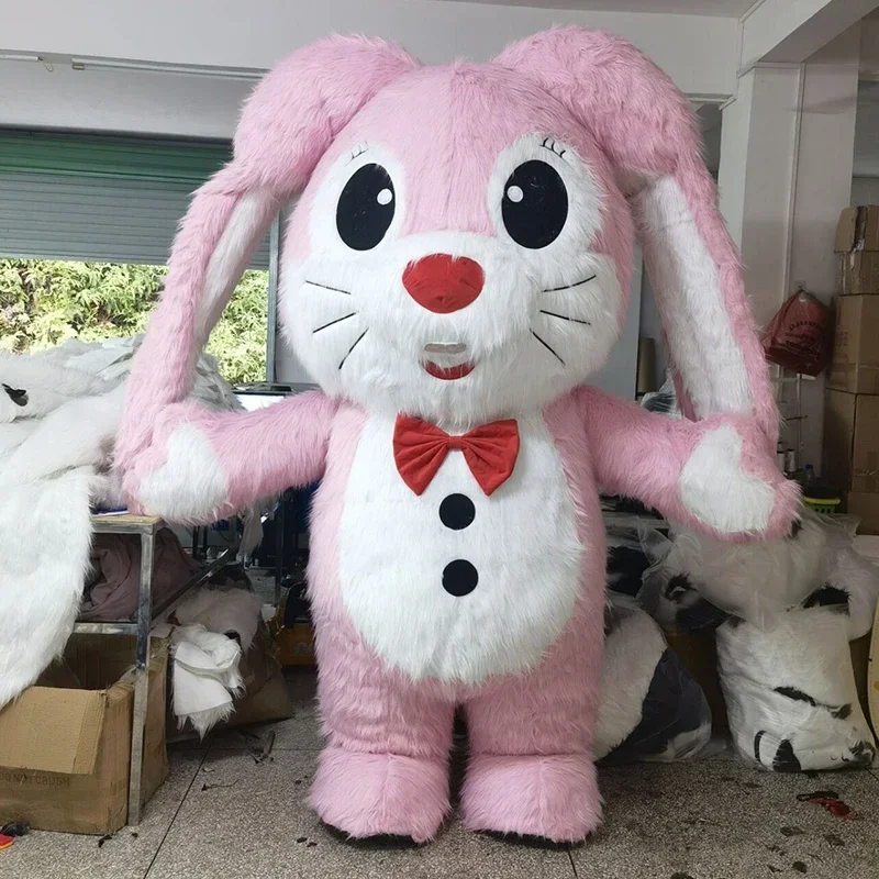 Carino 260cm grande coniglio gonfiabile peluche personaggio dei cartoni animati mascotte Costume vestito operato festa pubblicità cerimonia carnevale animale