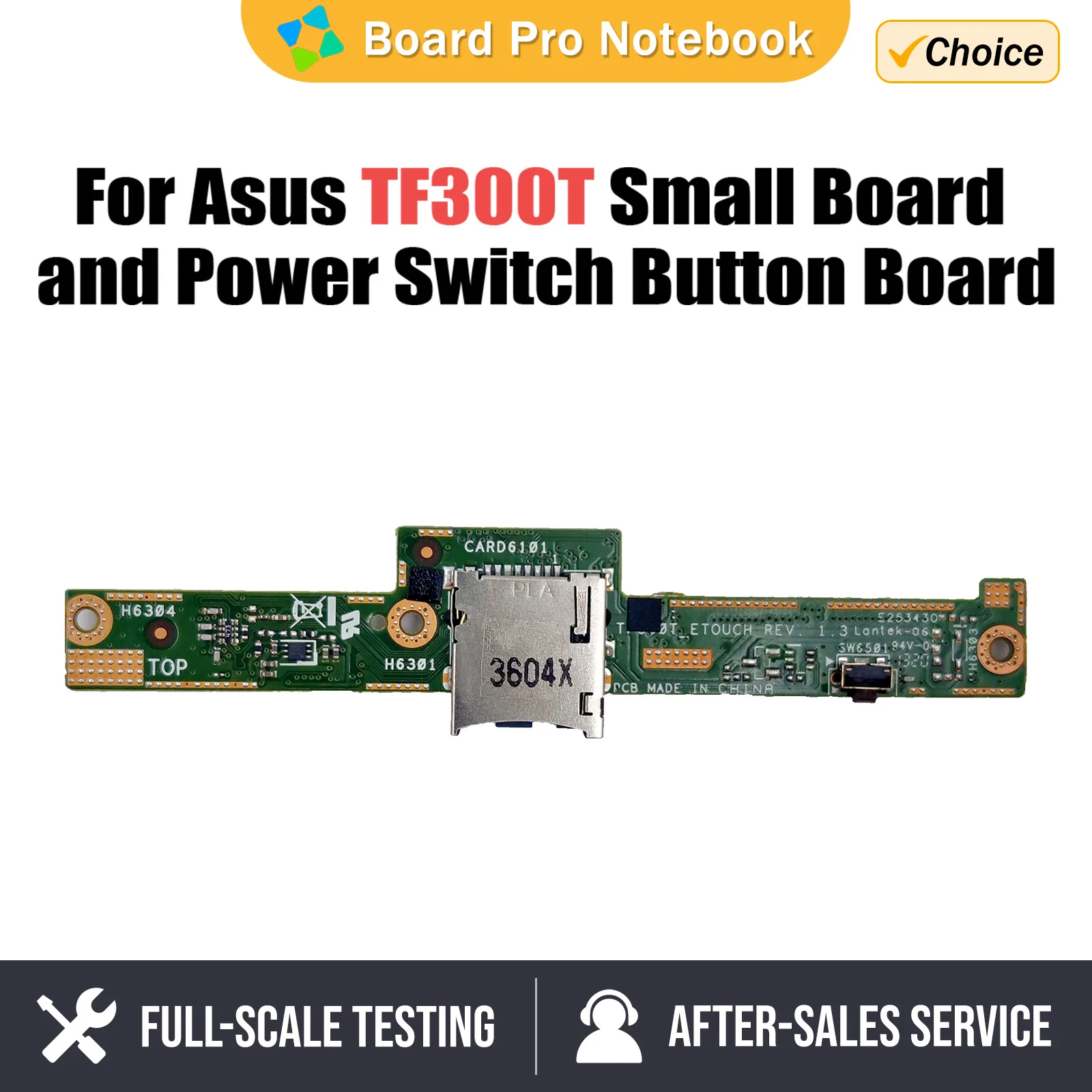 

For Asus EeePad Transformer TF300T SD Card Small Board and Power Switch Button board 14010-00060900 Fast Ship