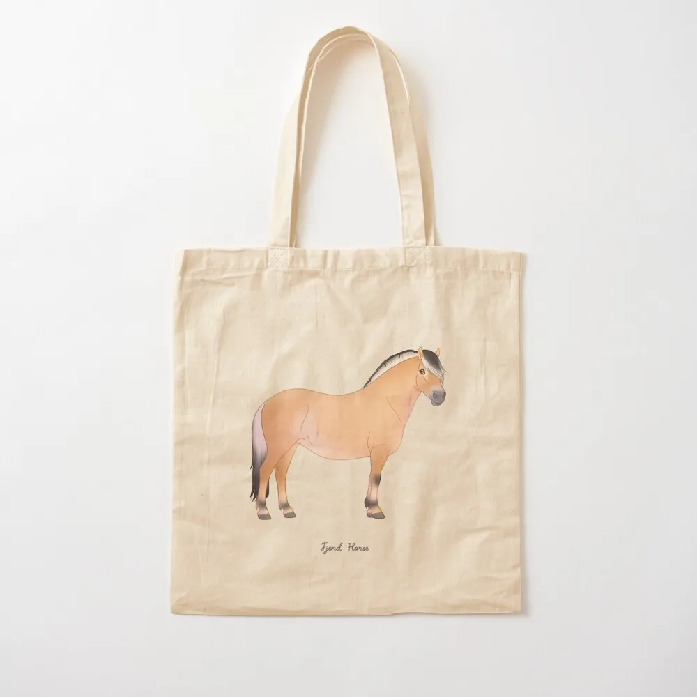 cute cartoon Fjord horse Tote Bag Portable shopping bag large size bags cute pouch bag Big women