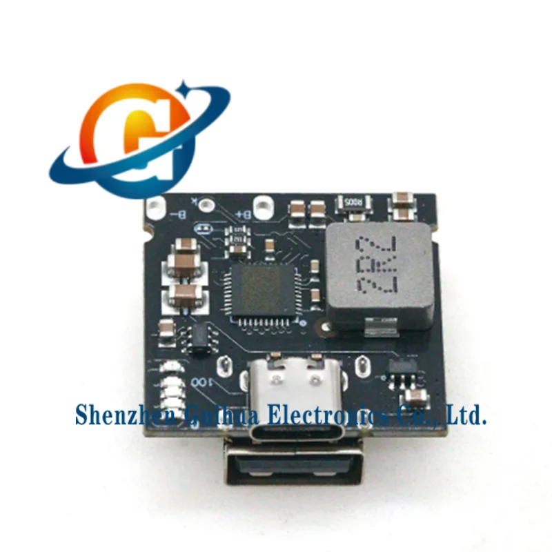2pcs PD dual-way fast charging mobile power charger module, 3.7V4.2V lithium battery charging and discharging integrated board,