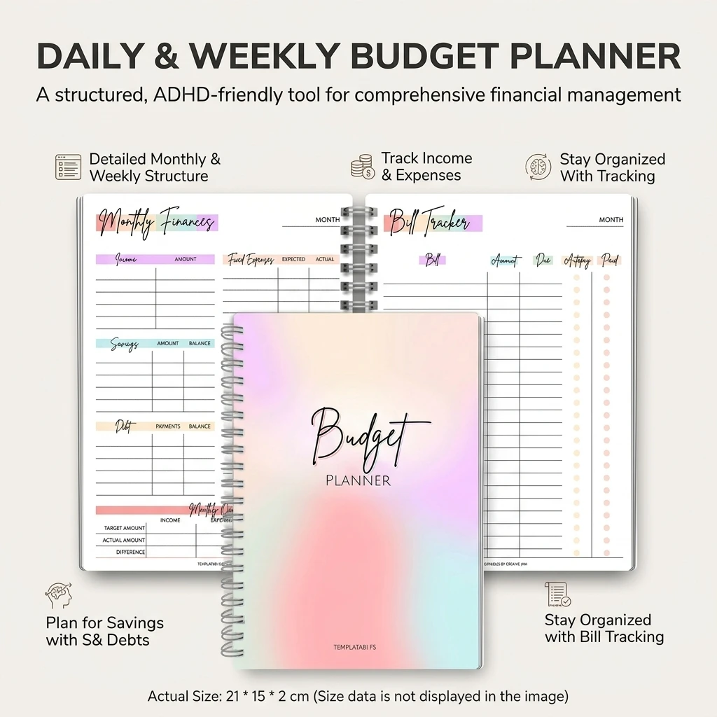 Daily Income and Expense Noteb - Planner Weekly Budget incelemesi ve fiyatı